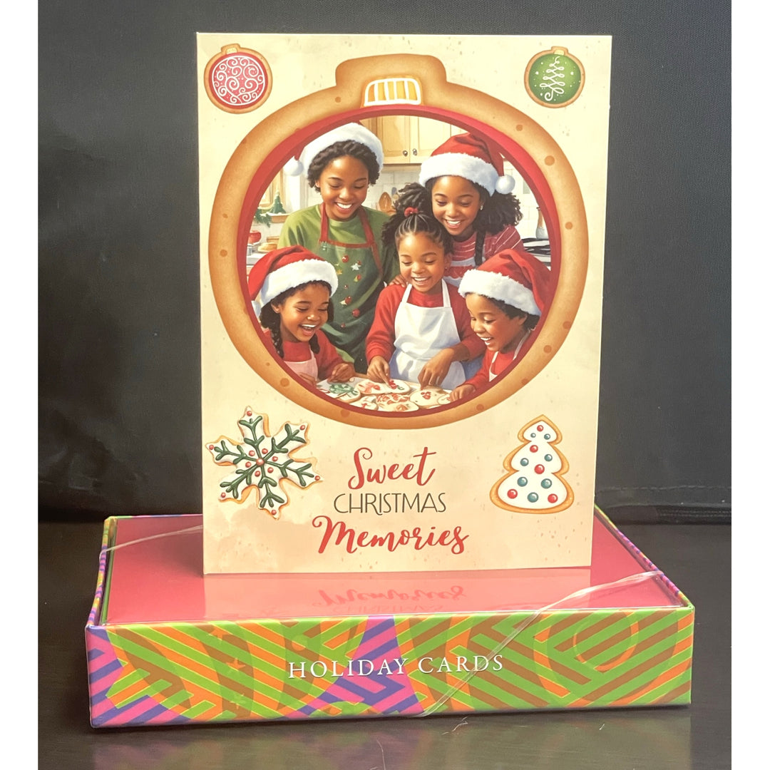 Sweet Treats & Christmas Memories: African American Christmas Card Box Set (Full Lifestyle)