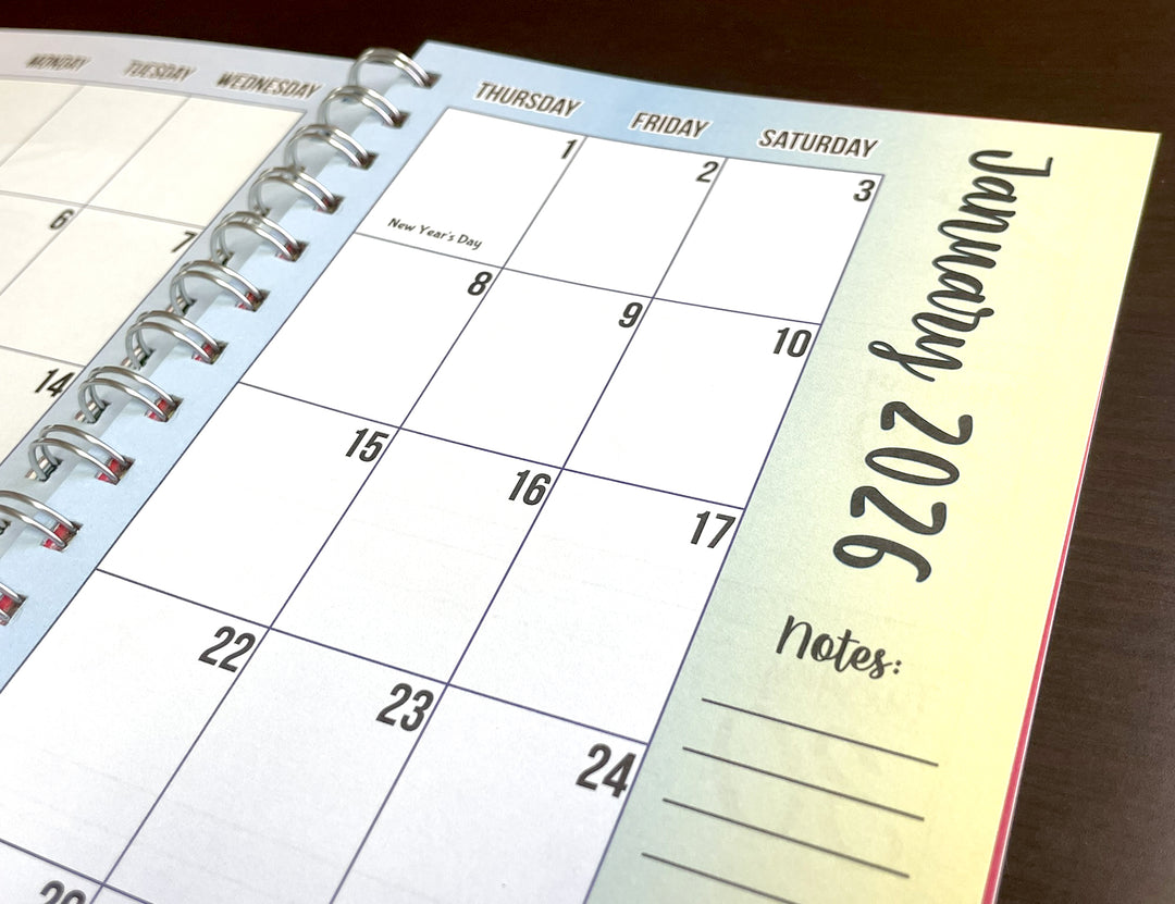 I Am Radiant by Syliva "Gbaby" Cohen: 2026 African American Weekly Inspirational Planner (Monthly View) - Calendar for January 2026 with a focus on the month of January.