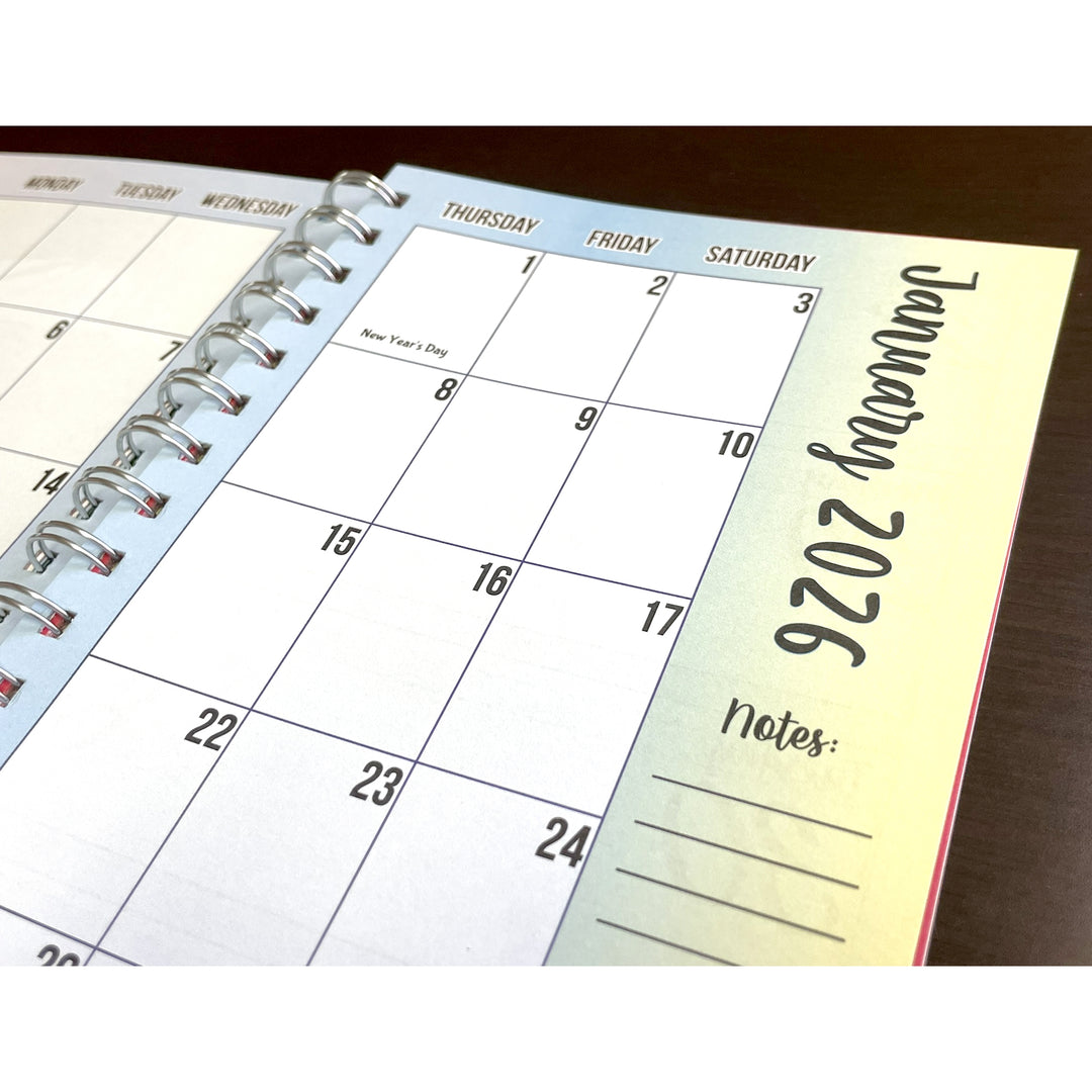 Be True to Yourself by Sylvia "Gbaby" Cohen: 2026 African American Weekly Inspirational Planner (Monthly View) - Calendar showing January 2026 with a focus on the month's layout.