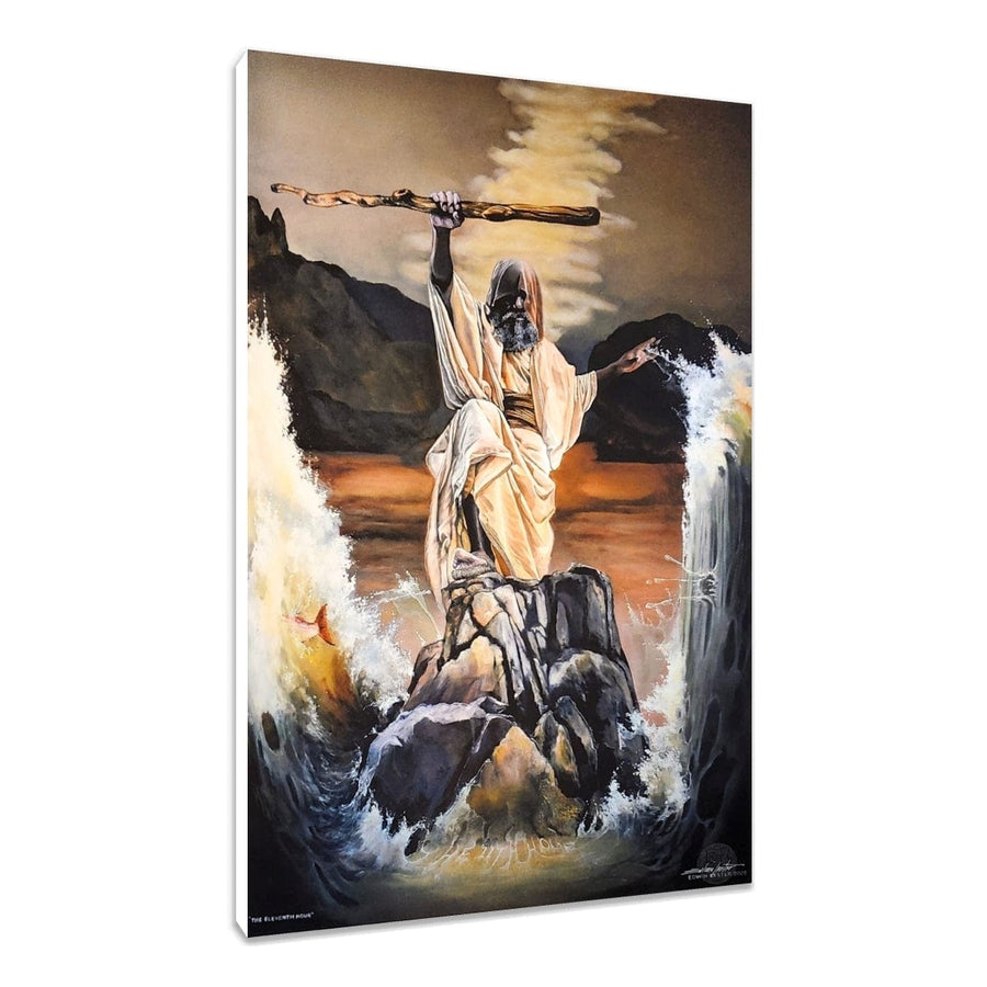 11th Hour: Moses Parting the Red Sea by Edwin Lester | Biblical Art ...