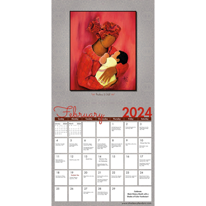 The Art of Annie Lee 2024 African American Wall Calendar (Inside)