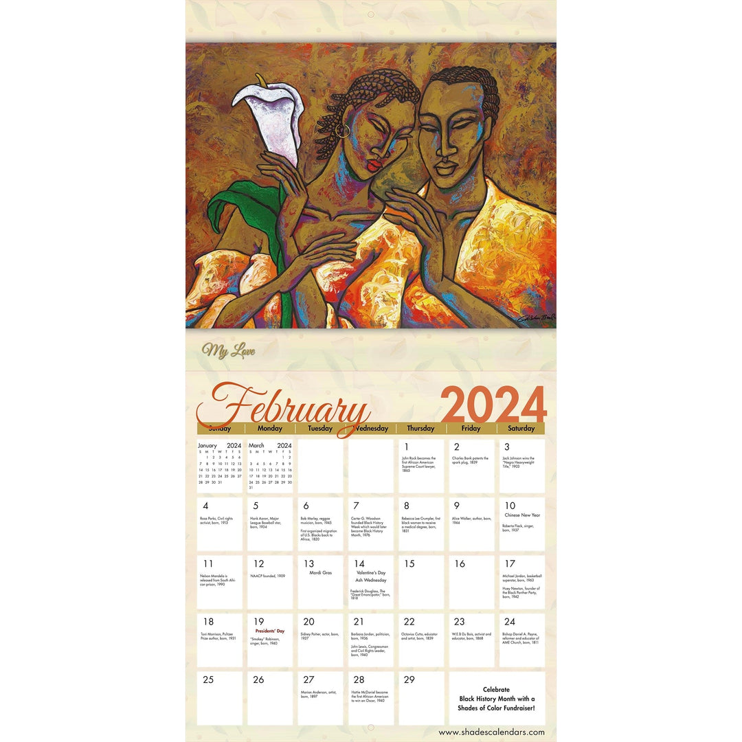 The Art of LaShun Beal: 2024 African American Wall Calendar (Inside)