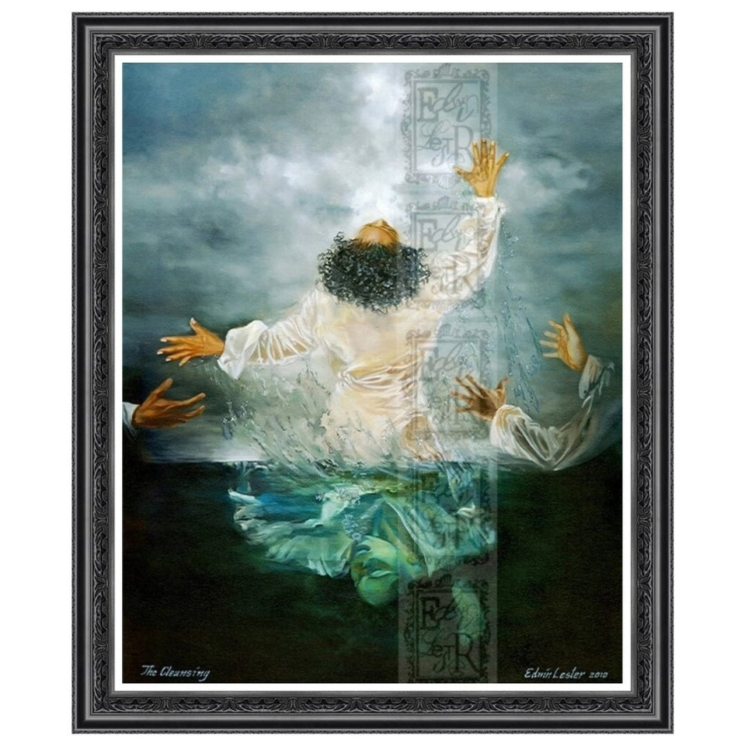 The Cleansing by Edwin Lester (Black Frame)