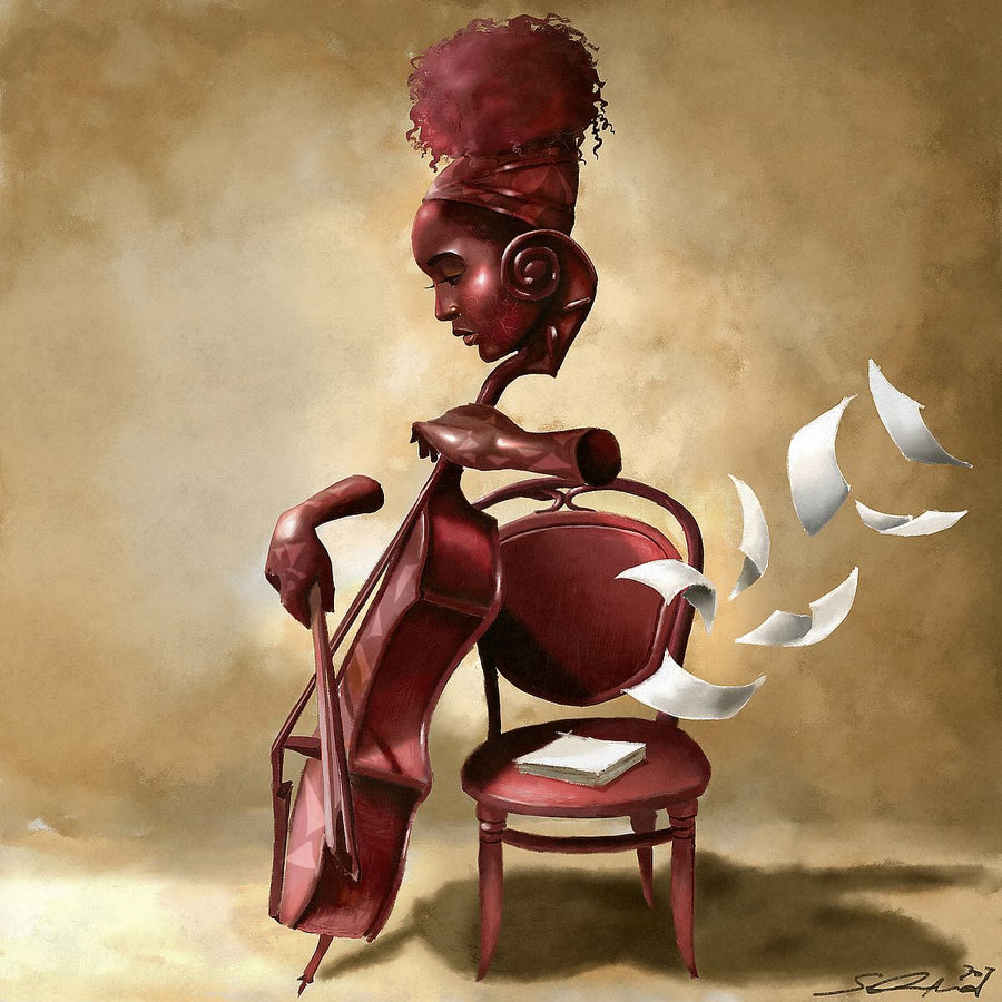 The Solo Cellist by Salaam Muhammad