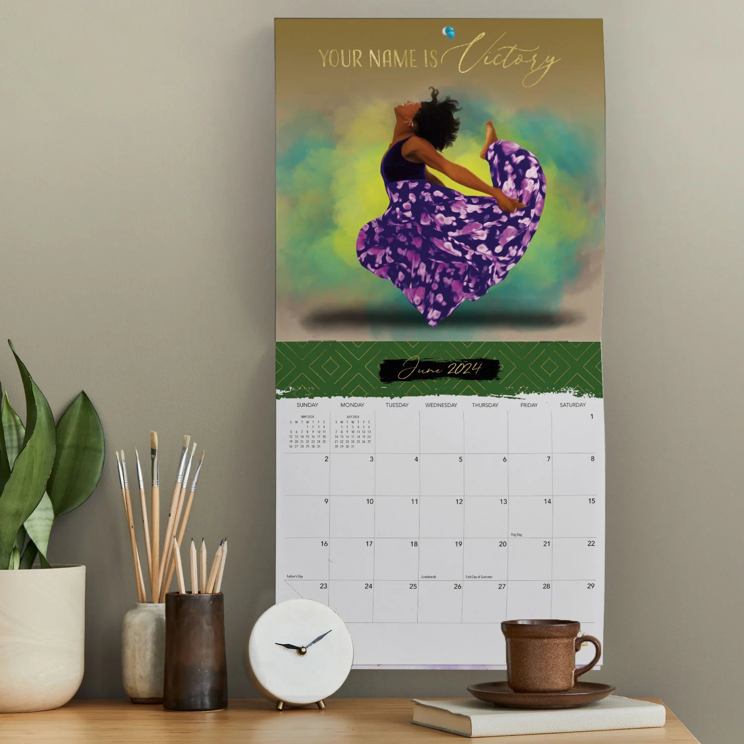 4 of 4: Total Praise by Gregory Perkins: 2024 African American Wall Calendar (Lifestyle)