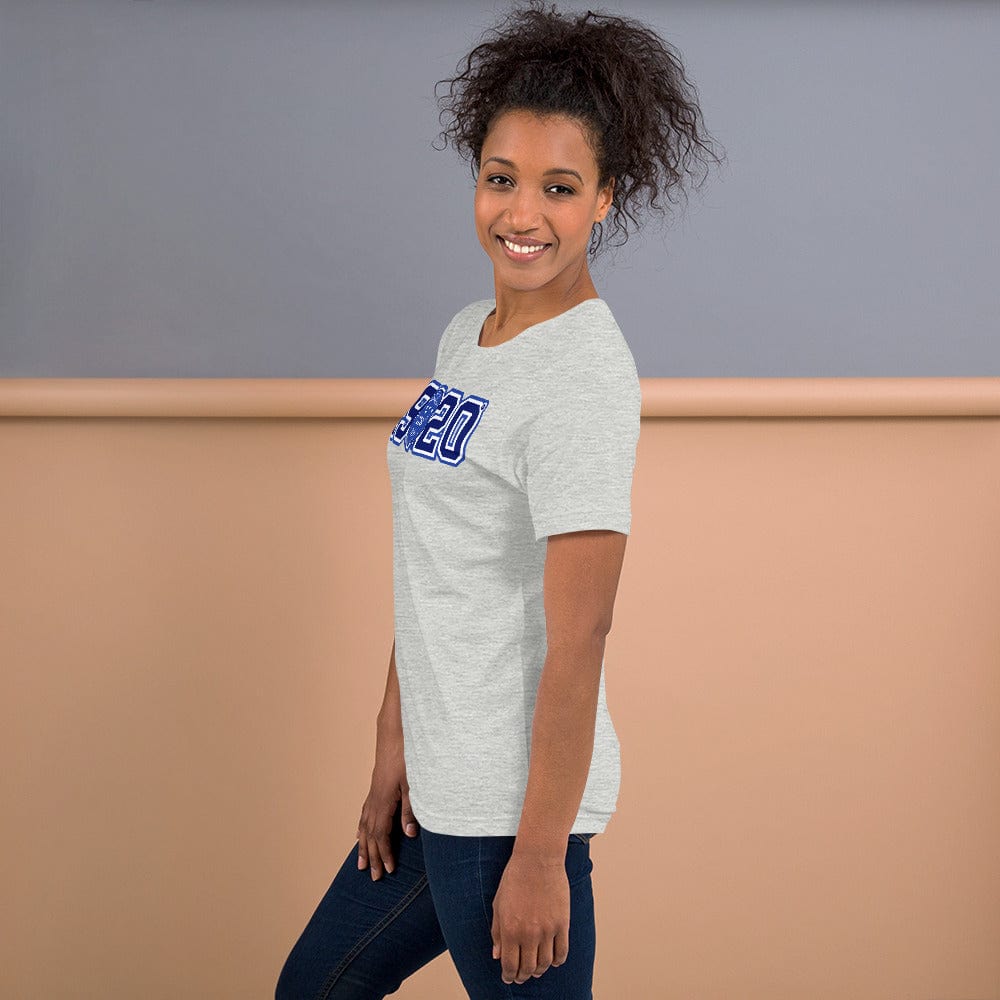 Zeta Phi Beta 1920 Crest Short Sleeve Unisex T-Shirt (Athletic Heather)