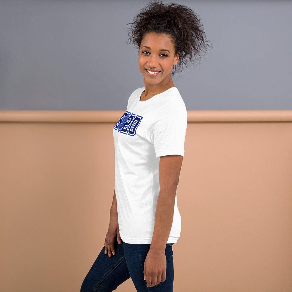 Zeta Phi Beta 1920 Crest Short Sleeve Unisex T-Shirt (White)