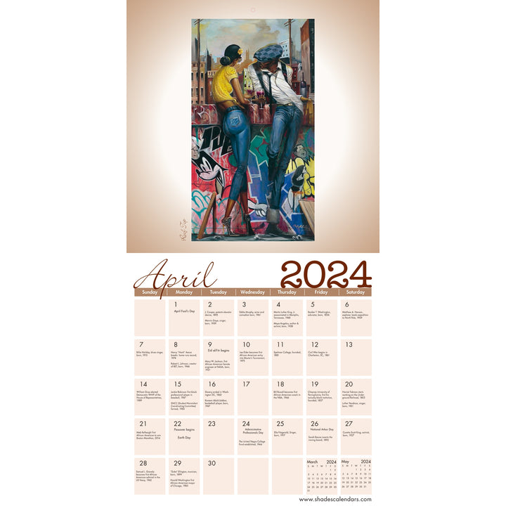 Urbanisms: The Art of Frank Morrison 2024 African American Wall Calendar (Inside)