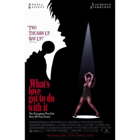 What's Love Got to Do With It Movie Poster (Unframed) - Movie poster for 'What's Love Got to Do with It' featuring a silhouette and spotlight effect.