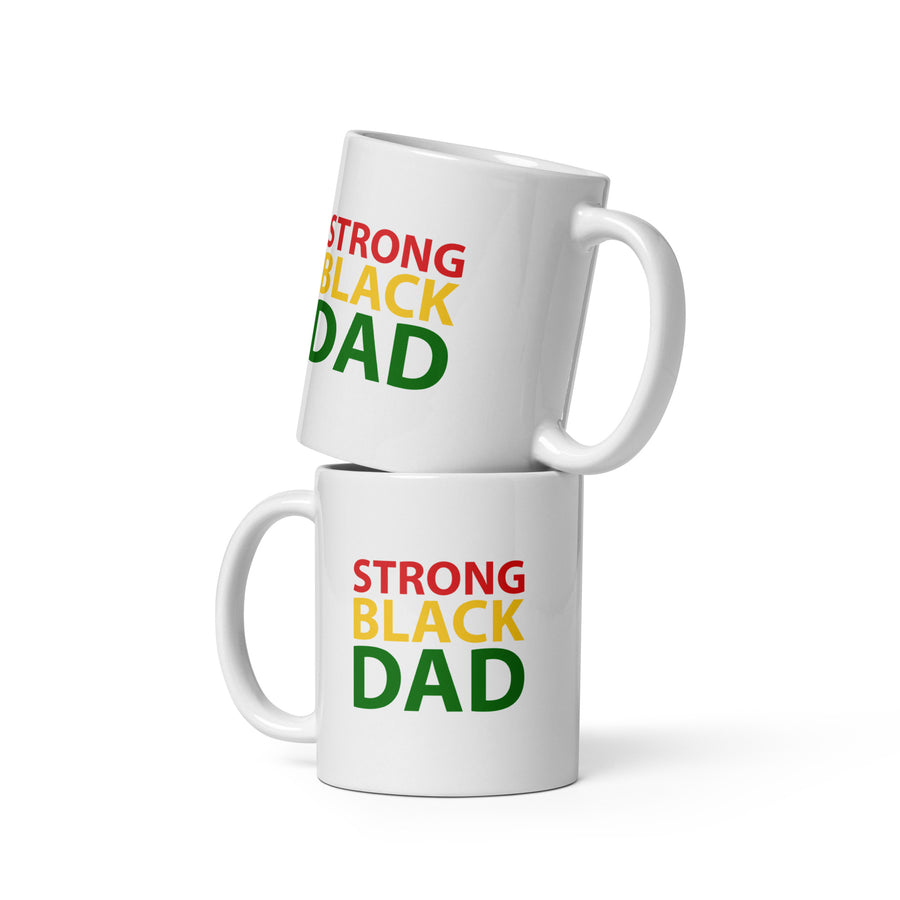 Strong Black Dad Glossy Ceramic Coffee/Tea Mug (11 Ounces)