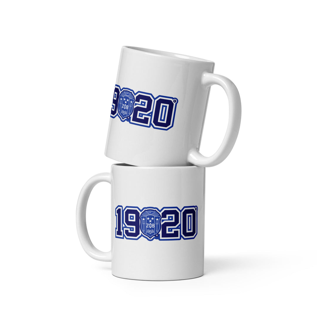 Zeta Phi Beta 1920 Crest Ceramic Coffee Mug (11 Ounce)
