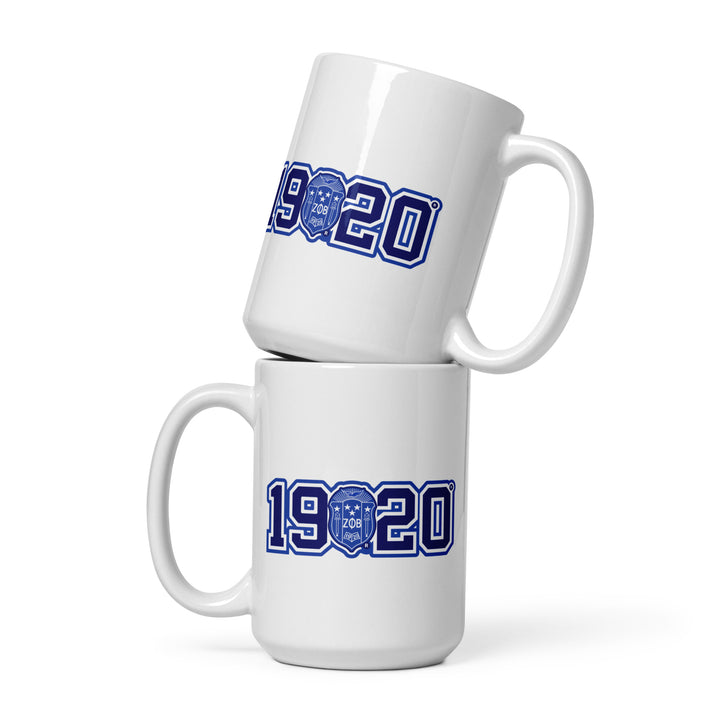 Zeta Phi Beta 1920 Crest Ceramic Coffee Mug (15 ounce)