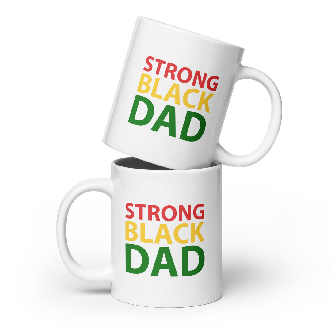 Strong Black Dad Glossy Ceramic Coffee/Tea Mug (20 Ounces)