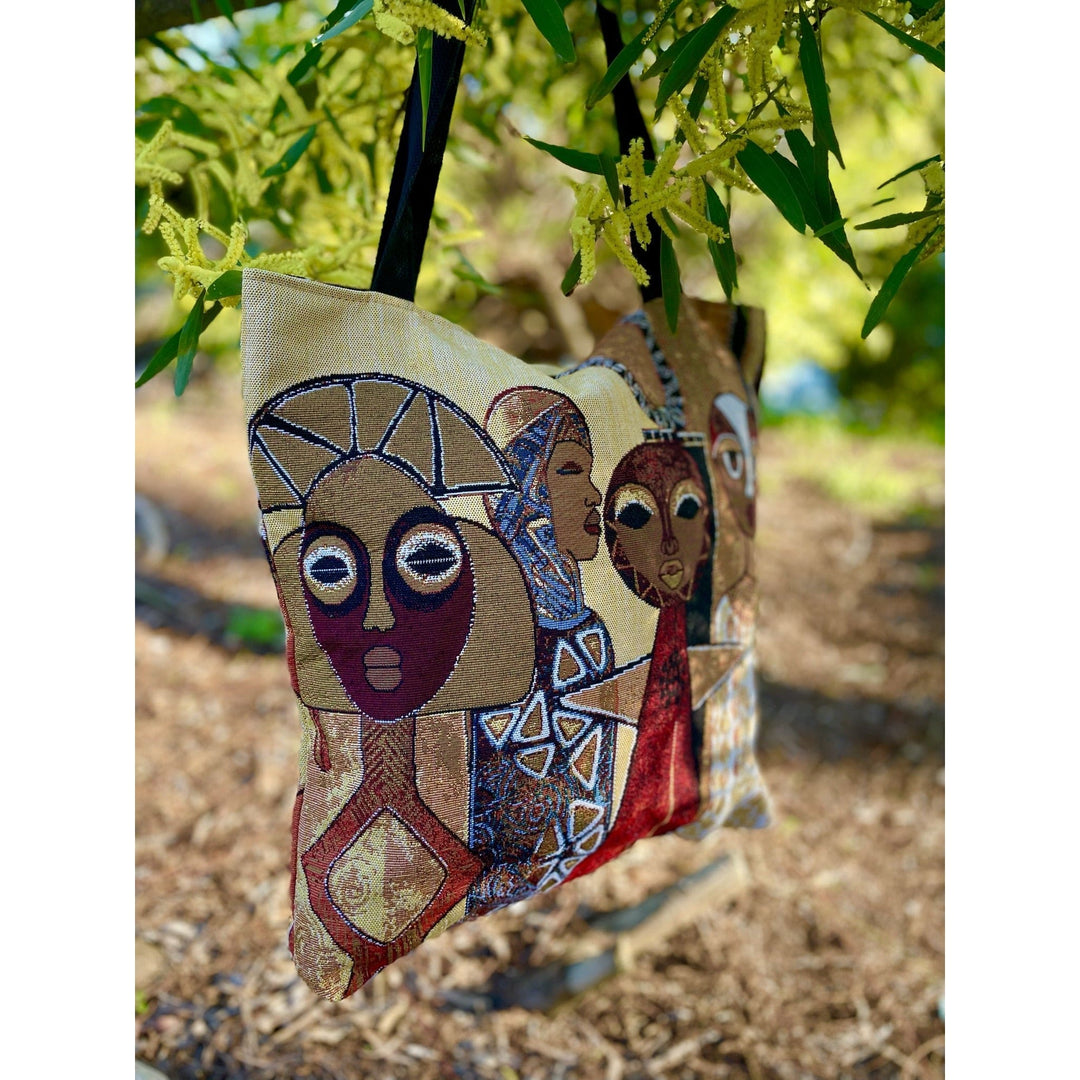 Windows 2 Africa: African American Woven Tote Bag by GBaby (Lifestyle 2)