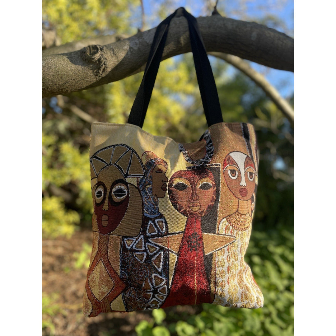 Windows 2 Africa: African American Woven Tote Bag by GBaby (Lifestyle)
