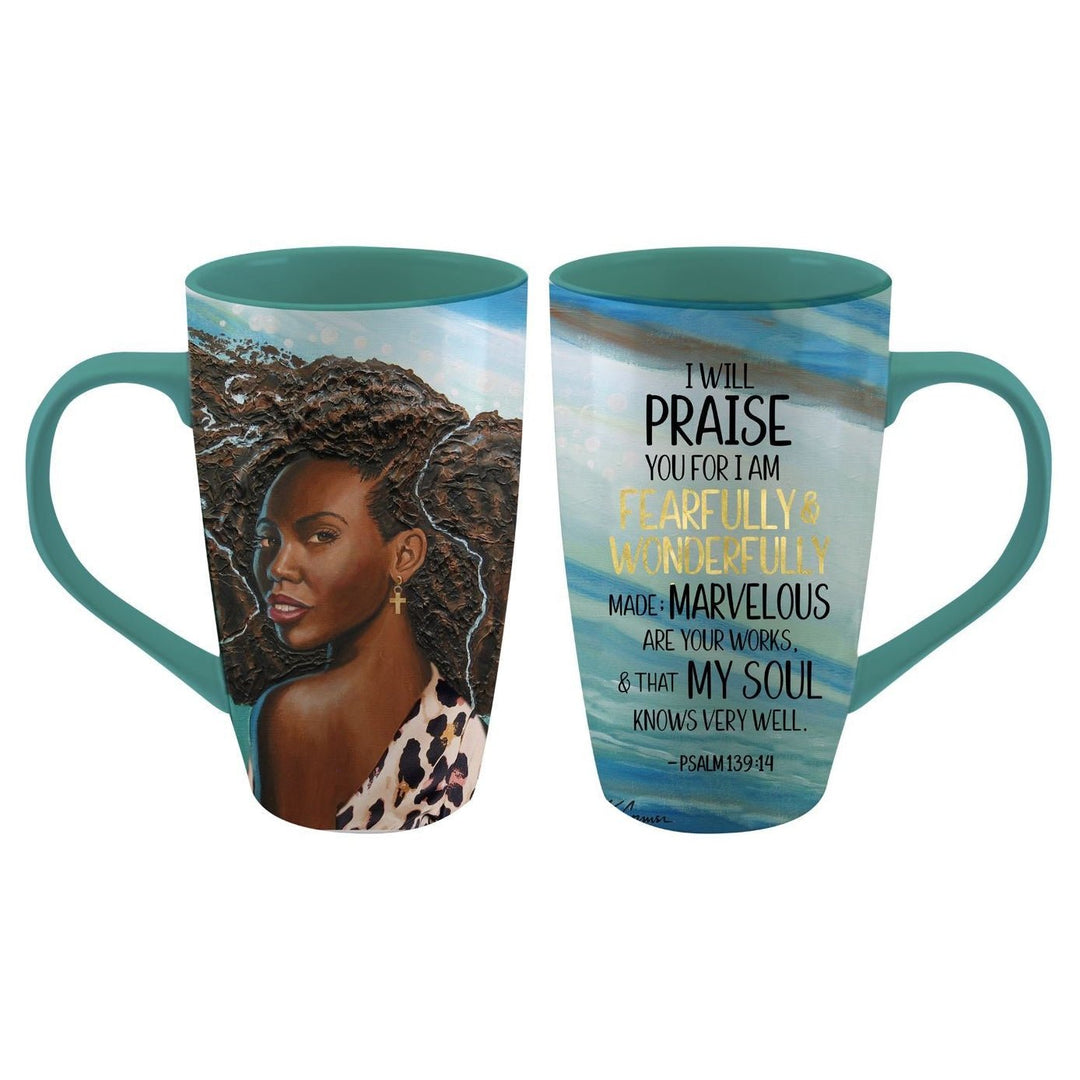 Wonderfully Made Ceramic Latte Mug by Keith Conner