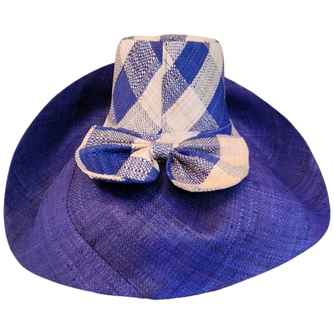 Xaviera: Hand Woven Multi-Color Madagascar Big Brim Raffia Sun Hat