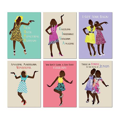 African American All Occasion Greeting Card Box Set (Sister Friends Collection)