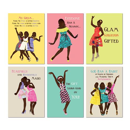 African American All Occasion Greeting Card Box Set (Sister Friends Collection)
