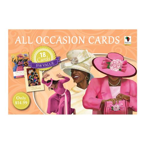 African American All Occasion Card Box Set (Orange)