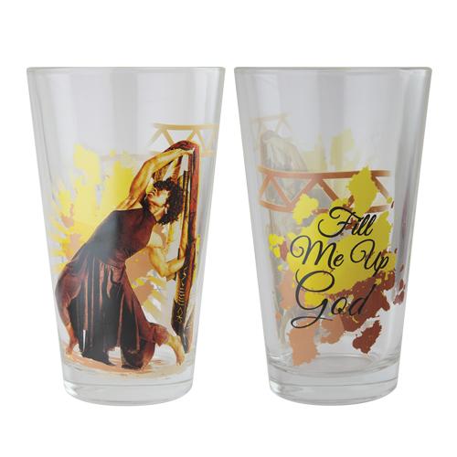 Fill Me Up GOD: African American Drinking Glass