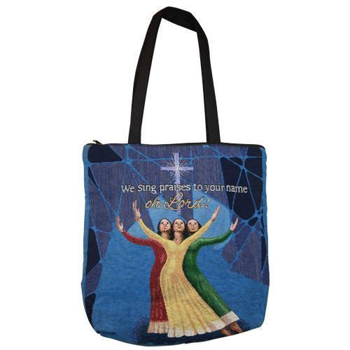 We Sing Praises: African American Inspirational/Religious Tote Bag by AAE