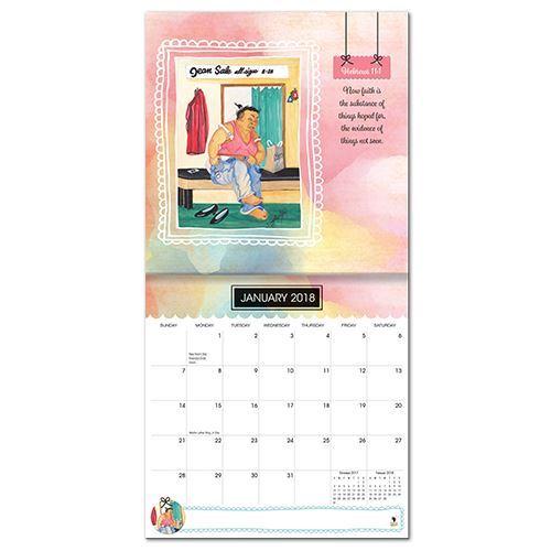 Too Blessed to be Stressed: 2018 African American Calendar by Dorothy Allen (Interior)
