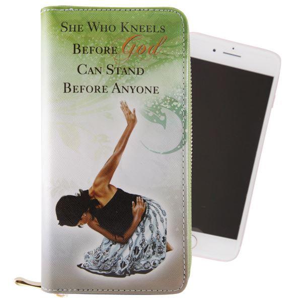 She Who Kneels: African American Womens Wallet/Clutch