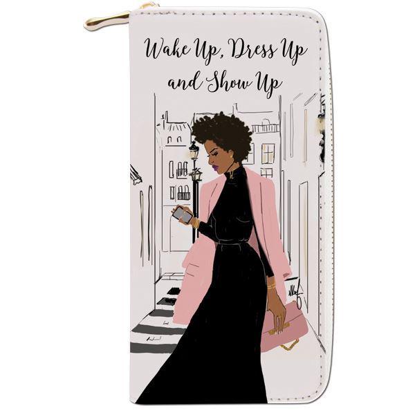 Dress Up and Show Up: African American Womens Wallet/Clutch by Nicholle Kobi