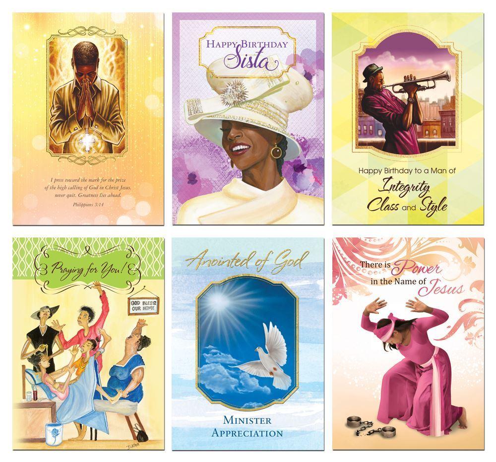 Personalized All Occasion, Black Greeting Cards, African American