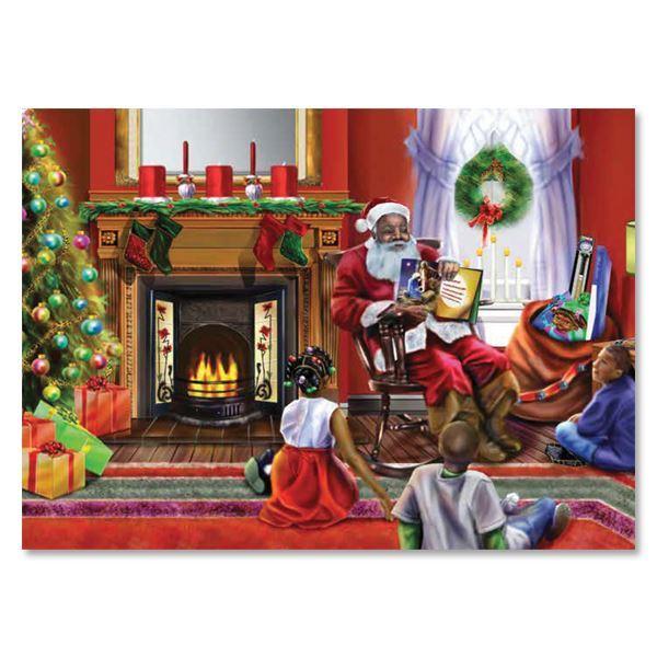 Santa's Christmas Story: African American Christmas Card Box Set
