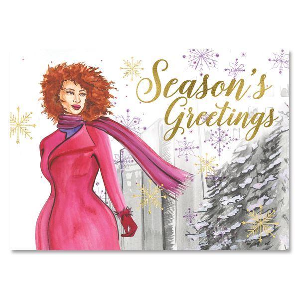 1 of 2: Season's Greetings: African American Christmas Card Box Set