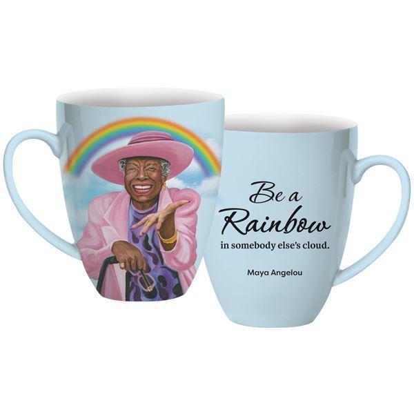 Be a Rainbow (Maya Angelou): African American Ceramic Mug