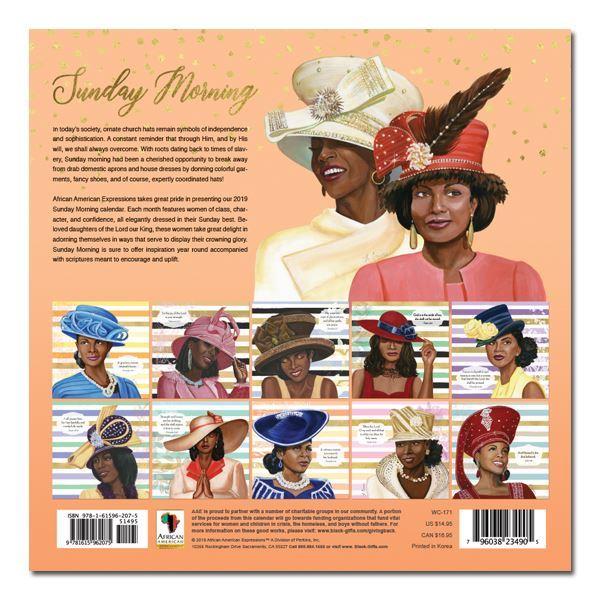 Sunday Morning: Women of the Church (2019 African American Wall Calendar) (Rear)