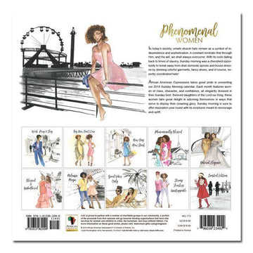 Phenomenal Women: The Art of Sarah Myles (2019 African American Calendar) (Rear)