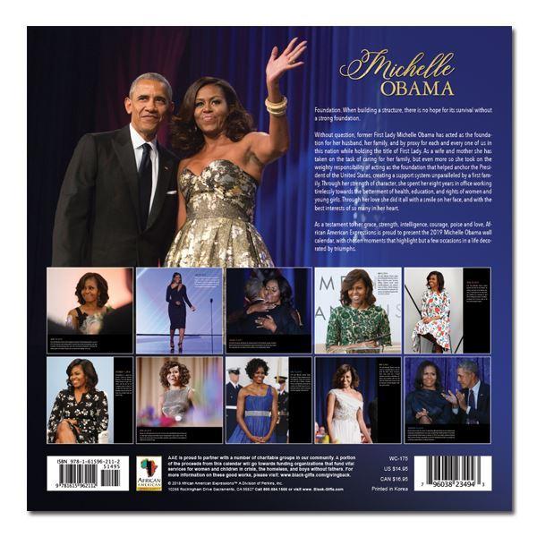 Michelle Obama: Our First Lady (2019 African American Calendar) (Rear)