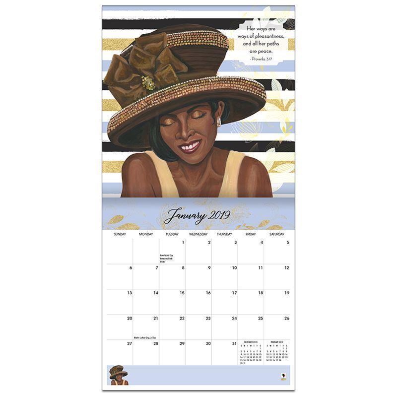 Sunday Morning: Women of the Church (2019 African American Wall Calendar) (Inside)