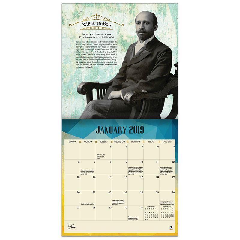 Black History: From Slavery to the Presidency (2019 African American Wall Calendar) (Interior)