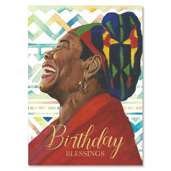 Birthday Blessings (Maya Angelou): African American Greeting Card