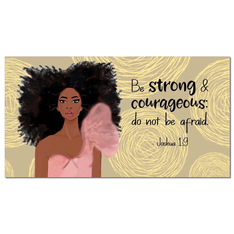 Strong Girl-Checkbook Planner-Nicholle Kobi-3.5 x 6.5 inches-2020 2021-The Black Art Depot