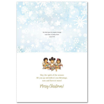 Little Angels: African American Christmas Card Box Set (Interior)
