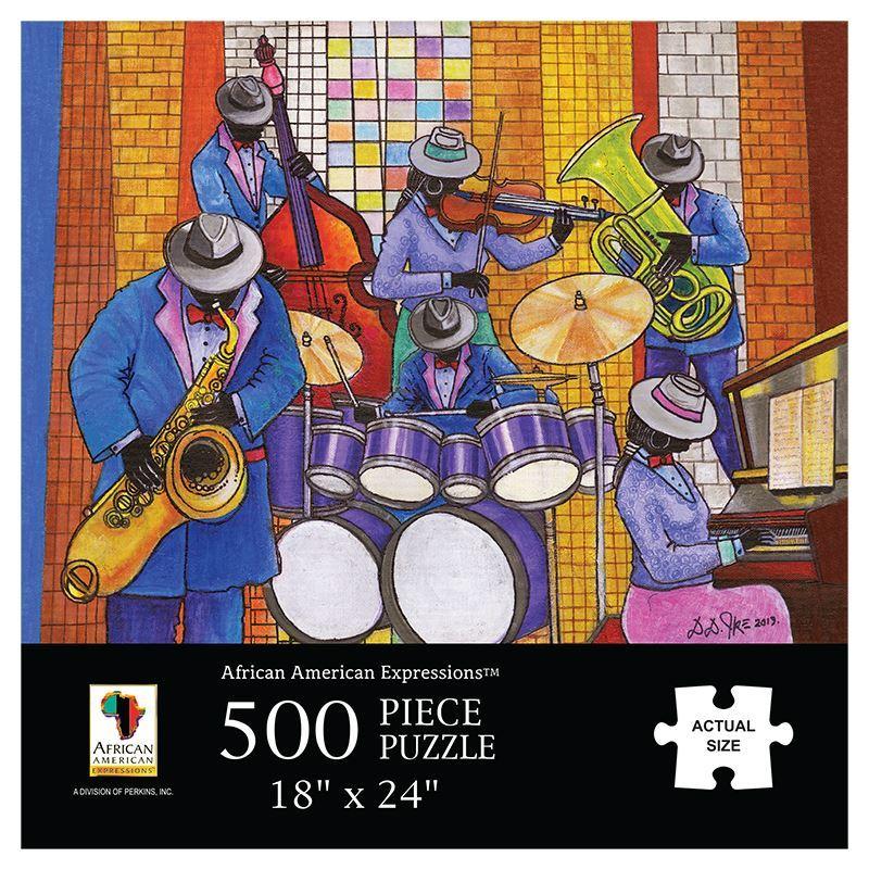 Jazz Jigsaw Puzzle-Jigsaw Puzzle-D.D. Ike-18x24-500-The Black Art Depot