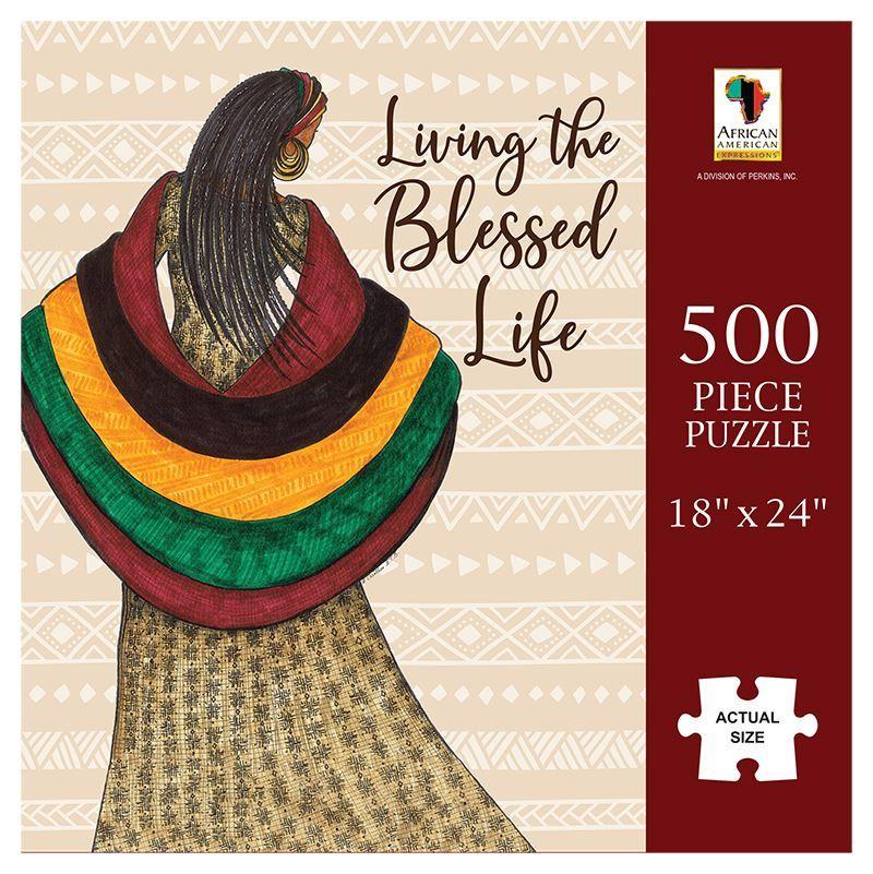 My Blessed Life Puzzle-Jigsaw Puzzle-Kiwi McDowell-18x24-500-The Black Art Depot
