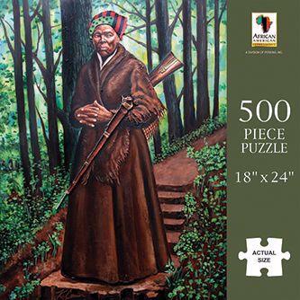 1 of 2: Harriet Tubman Puzzle-Jigsaw Puzzle-African American Expressions-18x24-500-The Black Art Depot
