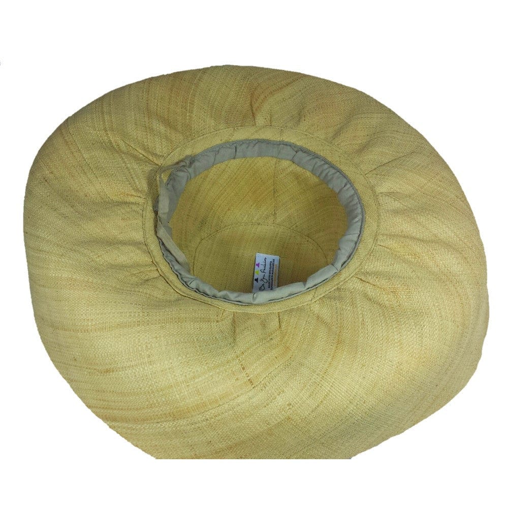 Aina: Multi-Colored Hand Woven Madagascar Raffia Hat (7 inch brim)