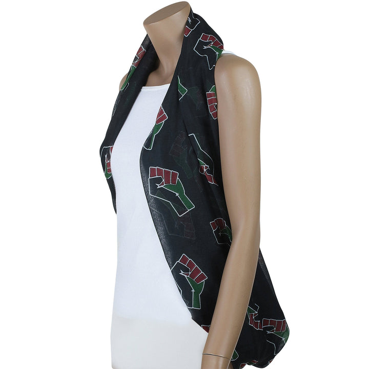Resist: African American Liberation Lightweight Oversized Infinity Scarf (RBG)