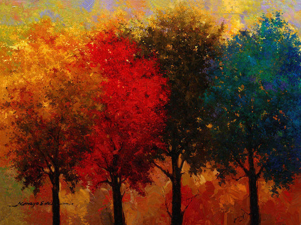Four Seasons by Kanayo Ede (Landscape Art)