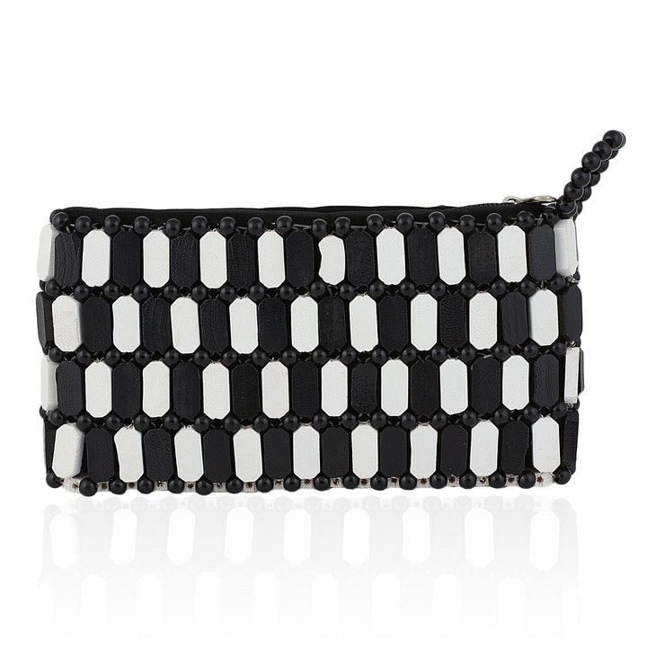 Risala: Authentic African Wood Slice and Bead Wallet (Hand Made in Kenya)