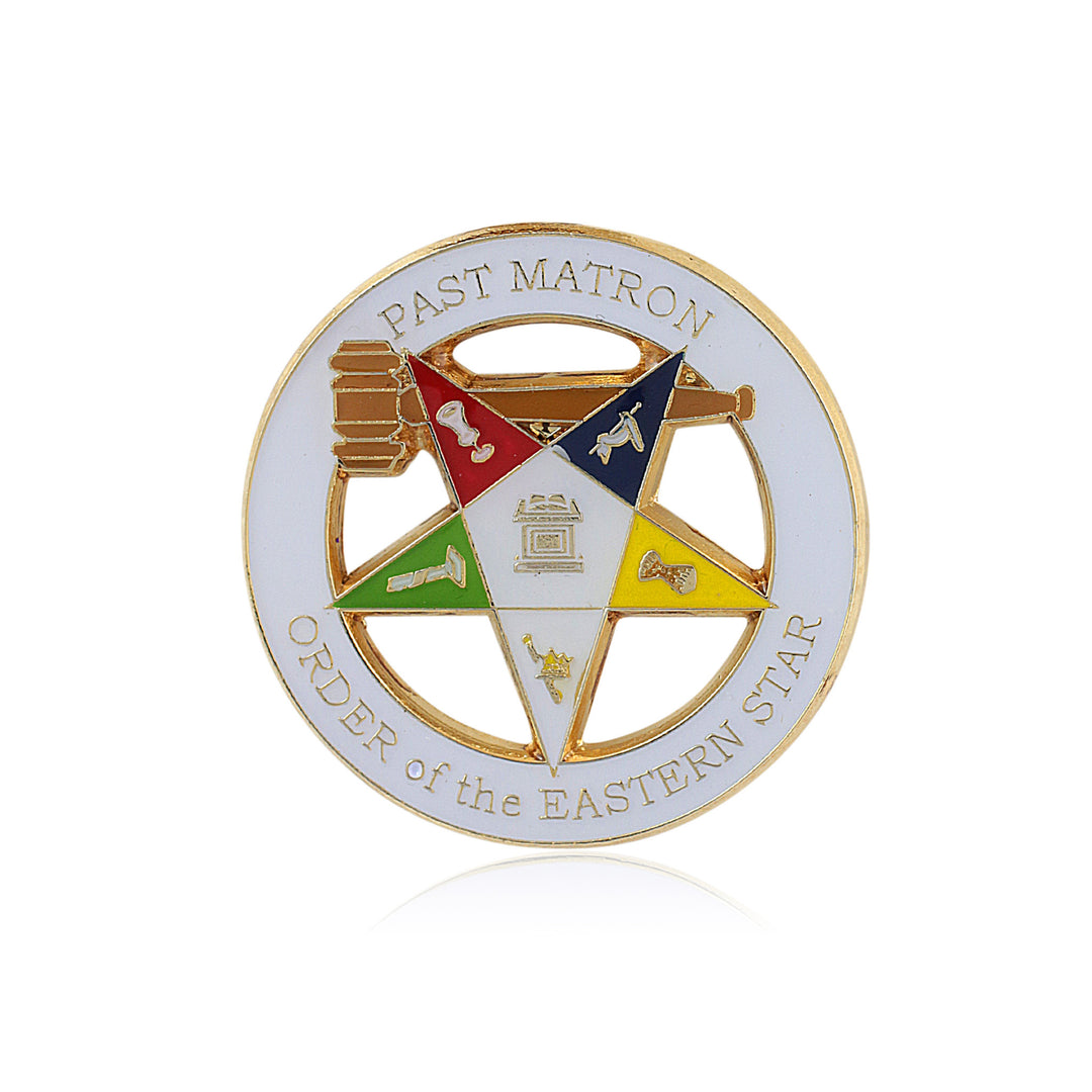 Past Matron Order of the Eastern Star Masonic Lapel Pin