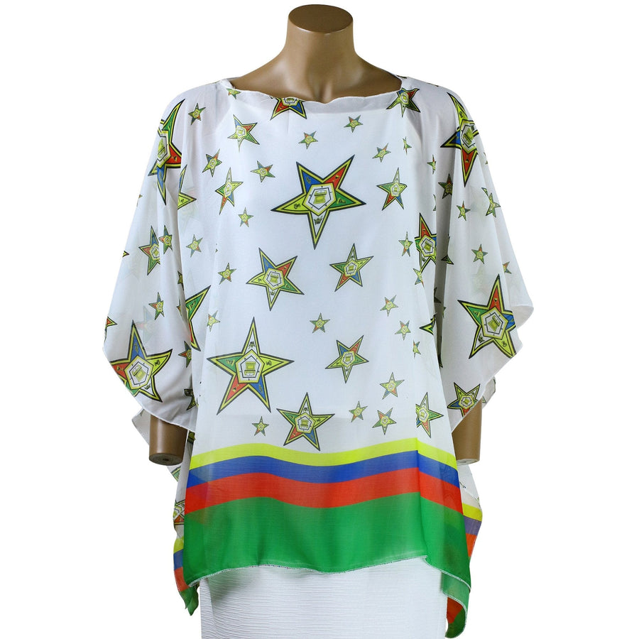 Eastern Star Tunic-Tunic-The Masonic Depot-One Size Fits Most-Chiffon-The Black Art Depot